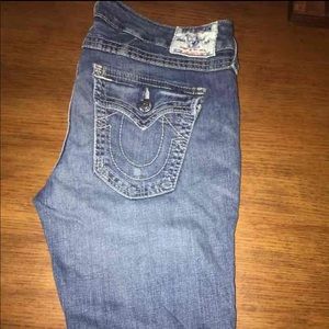 True religion knee length jeans